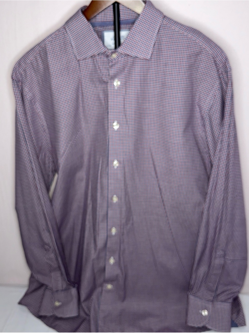 Charles Tyrwhitt Purple Micro-Check Dress Shirt